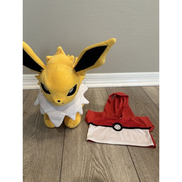Build a Bear BAB Jolteon Pokemon Plush 14" Stuffed Anime Eeveelution With Shirt - Picture 1 of 9